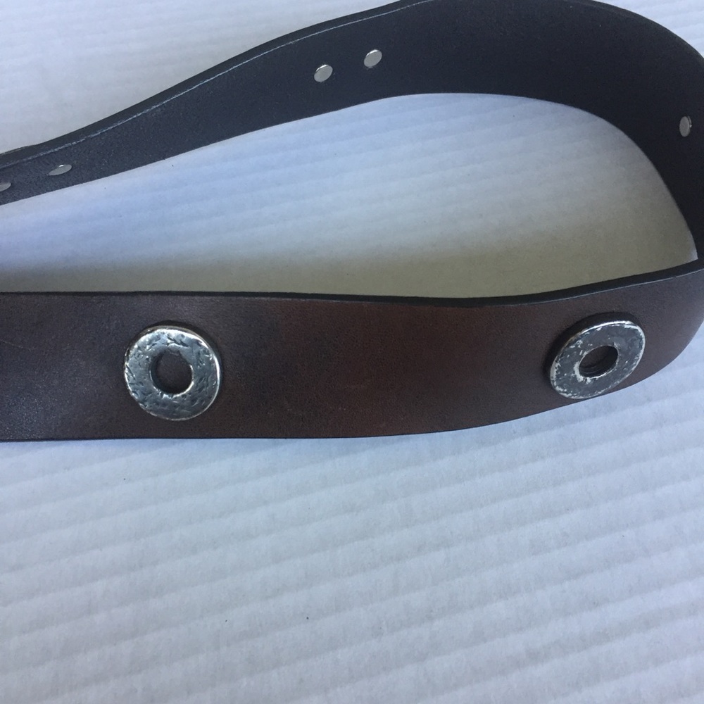 Nanni vintage brown leather belt. Size 90/36